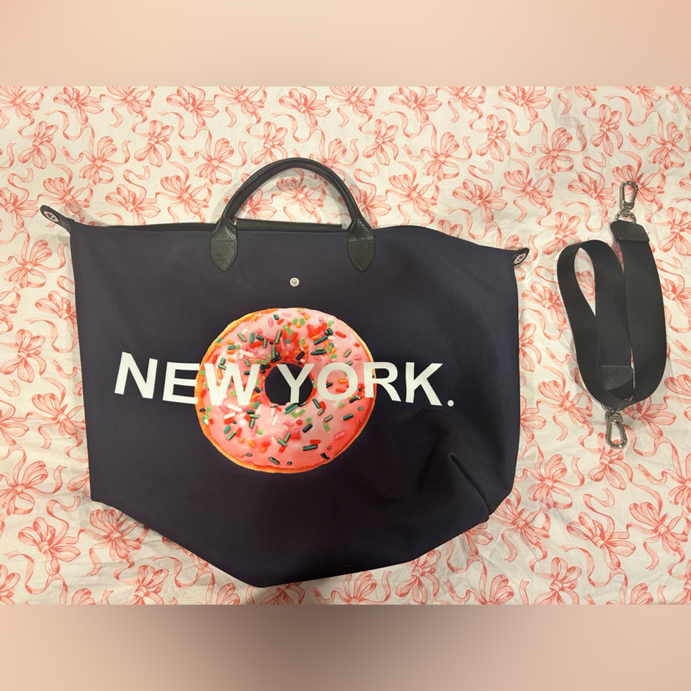 Longchamp Limited Edition Le Pliage Large Travel Bag - New York